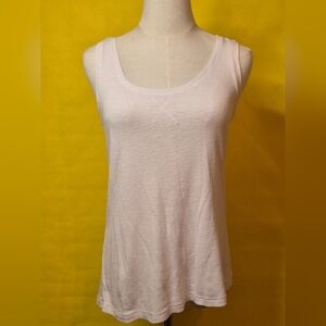 Women's White Sleeveless Top